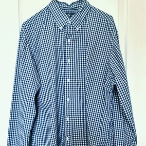 Ralph Lauren Navy Gingham Button-Down Shirt